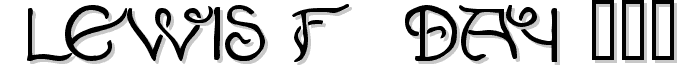 Lewis F. Day 191 font